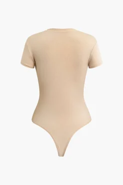 Basic Solid T-shirt Bodysuit