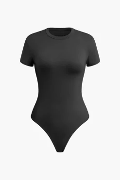 Basic Solid T-shirt Bodysuit