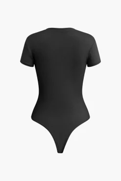 Basic Solid T-shirt Bodysuit