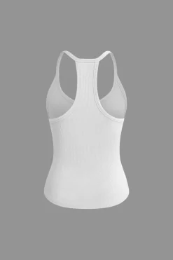 Basic Solid V-neck Tank Top