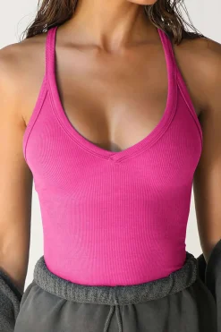 Basic Solid V-neck Tank Top