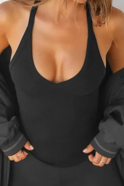 Basic Solid V-neck Tank Top