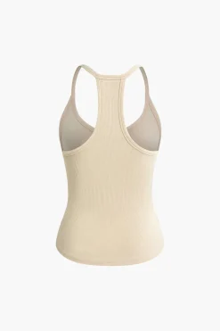 Basic Solid V-neck Tank Top