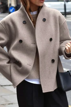Basic Solid Warm Coat