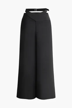 Buckle Wide Leg Pants