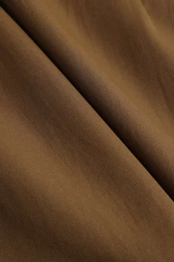 Button Detail Fake Pocket Skirt Set