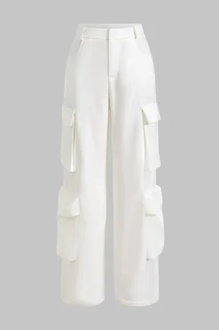 Button Flap Pocket Trousers