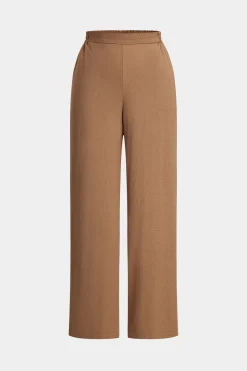 Button Long Sleeve Shirt And Wide Leg Trousers Set