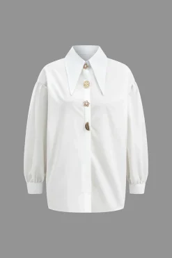 Button Long-Sleeve Shirt