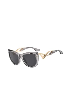 Cat-Eye Curved Sunglasses
