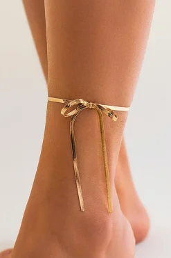 Chain Anklet Bow Anklet