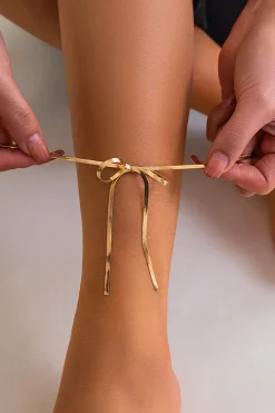 Chain Anklet Bow Anklet