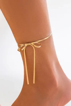 Chain Anklet Bow Anklet