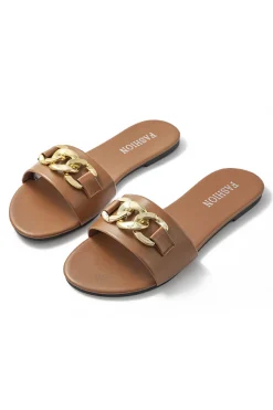 Chain Detail Slippers