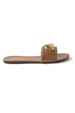 Chain Detail Slippers