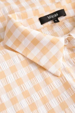 Checked Print Buttons Down Shirt