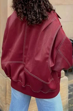 Collared Zipper Jacket