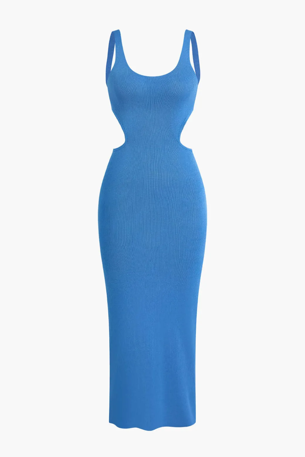 Color Block Backless Cami Knit Dress