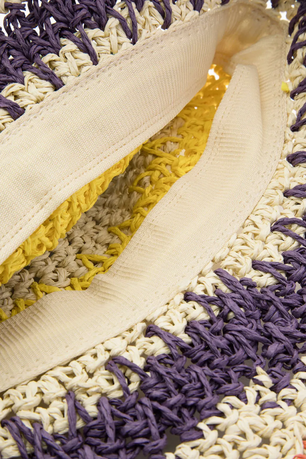 Color Block Crochet Knit Bucket Hat