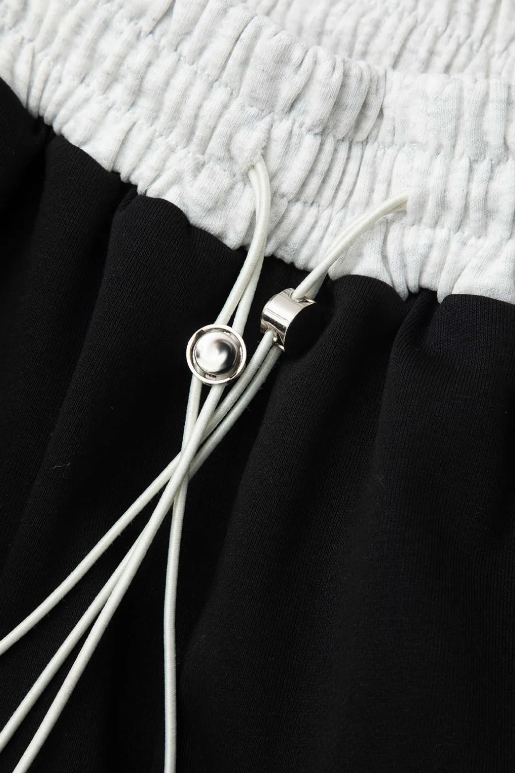 Color Block Drawstring Trousers