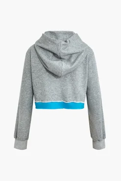 Color Block Hooded Jacket