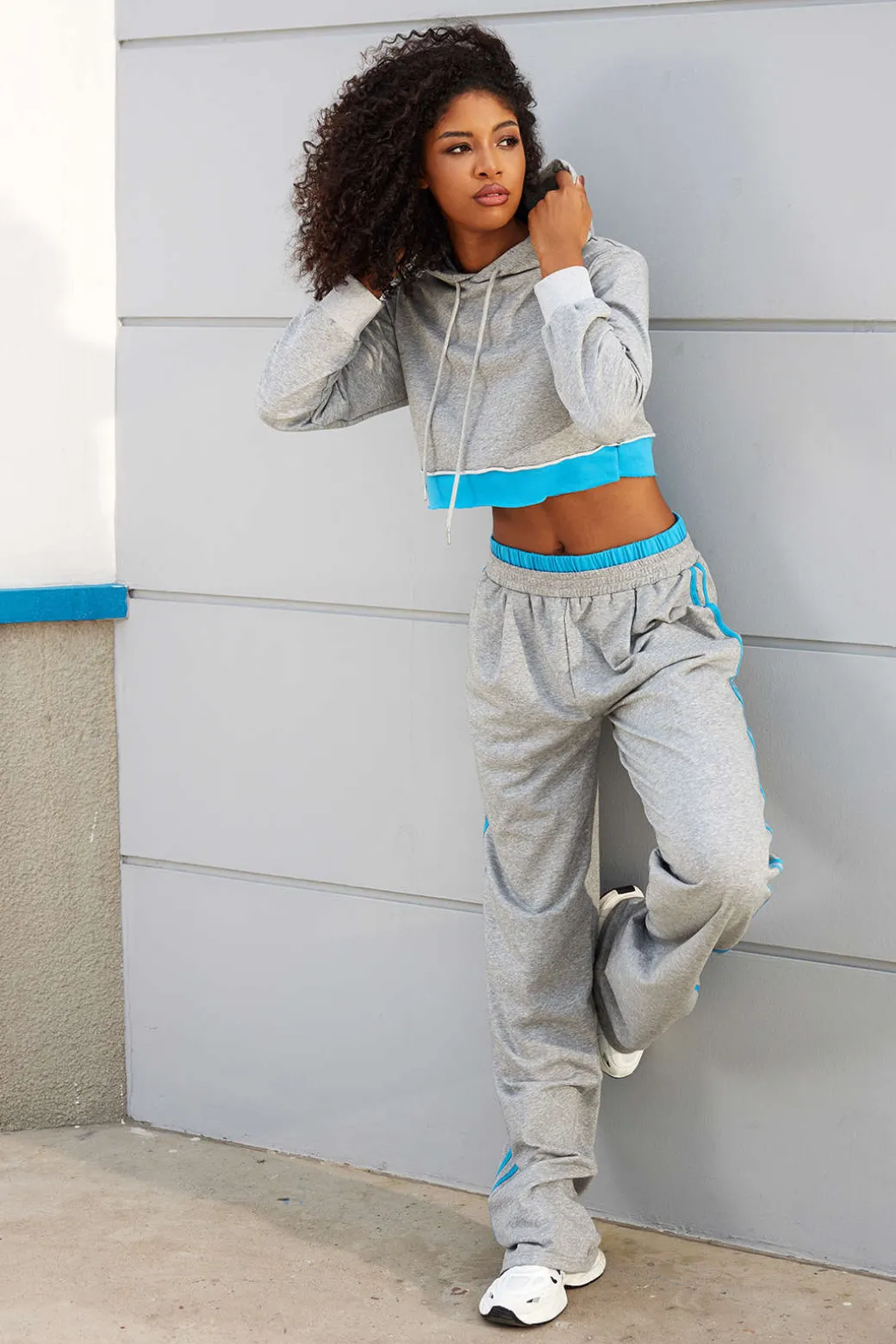 Color Block Hooded Jacket