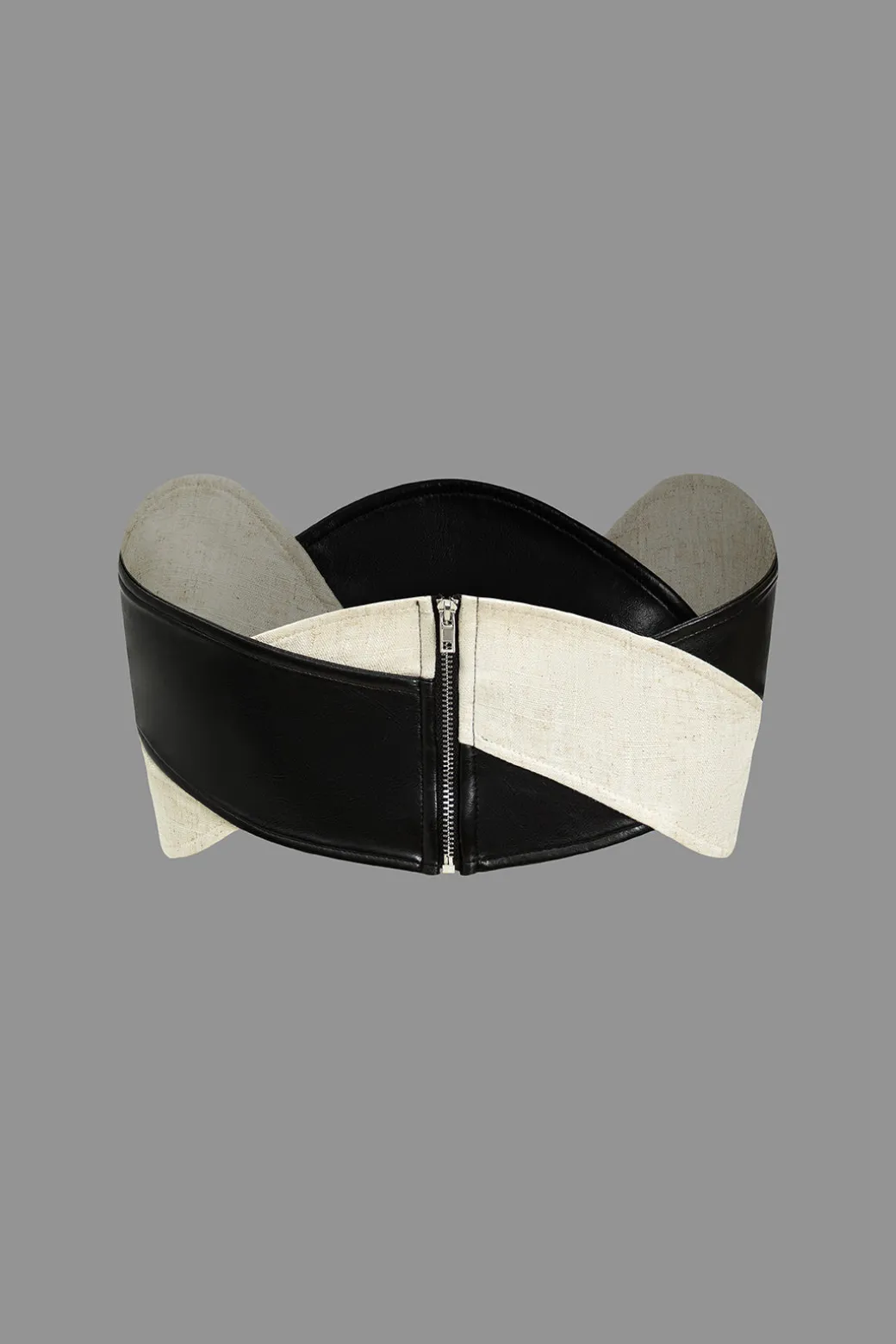 Color Block Patchwork Asymmetrical Design Tube Top