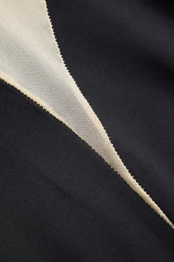 Colorblock Patchwork High Waist Long Sleeve Jumpsuit