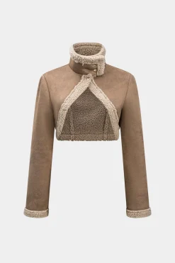 Contrast Binding V-shape Cut Jacket