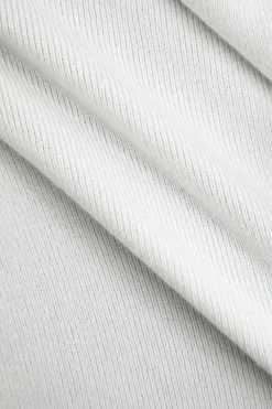 Contrast Knit Long-Sleeve Top