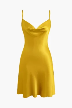 Cowl Neck Slip Dress Lingerie