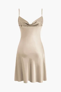 Cowl Neck Slip Dress Lingerie