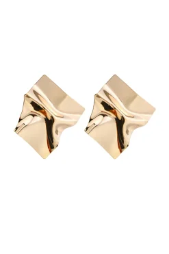 Crinkled Statement Earrings