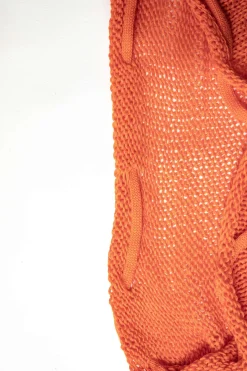 Crochet Backless Tube Top And Split Skirt Set