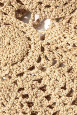 Crochet Halter Knit Cami Top And Mini Skirt Set