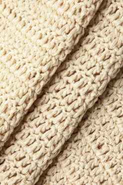 Crochet Shell Tassel Knit Skirt