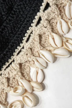 Crochet Shell Tassel Knit Skirt