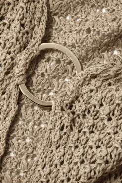 Crochet Sleeveless Cut Out Cover Up