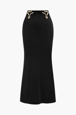 Crop Off Shoulder Top And Skirt Set