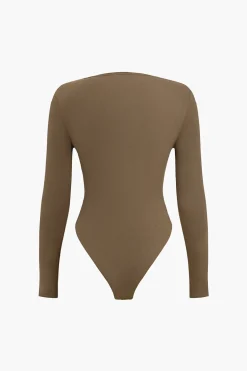 Crossed Ruched Bodysuit