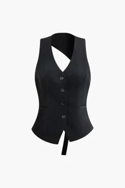 Cut Out Back Vest