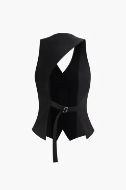 Cut Out Back Vest