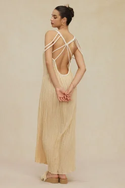Cut Out Backless Maxi Dress