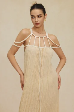 Cut Out Backless Maxi Dress