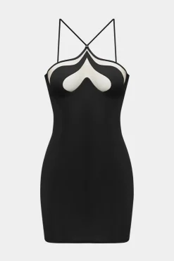 Cut Out Backless Sleeveless Mini Dress