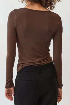 Cut Out Knot Long-Sleeve Top