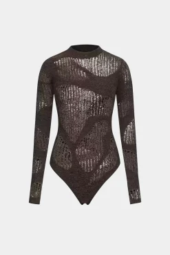 Cut Out Long Sleeve Bodysuit
