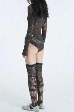 Cut Out Long Sleeve Bodysuit
