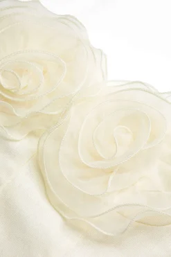 3D Floral Strapless Tube Top