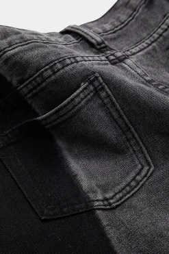 Denim Button Pocket Skirt